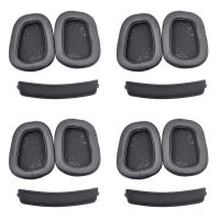 4X Ear Pads+Headband for Logitech G633 G933 Headphones Replacement Foam Earmuffs Ear Cushion Accessories