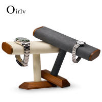 Oirlv Wooden Bracelet Watch Jewelry Storage Organizer Display Holder Multifunctional Jewelry Showcase Display Stand SM087