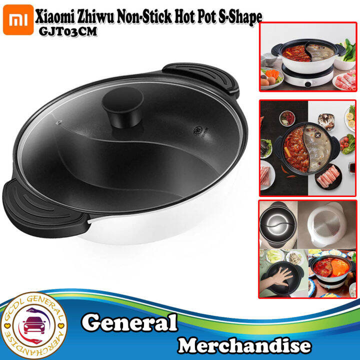 Xiaomi Zhiwu Non-Stick Hot Pot S-Shape Interlayer Two-Flavor Inductive ...