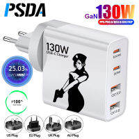 3D PSDA 130W Super Fast VOOC 100W 30W QC3.0 PD คู่ Pengecas Dinding EU US UK ปลั๊กออสเตรเลียสำหรับทั้ง12 13 14 Pro Max แท็บเล็ต Samsung