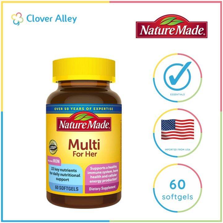 Nature Made Multivitamins For Her Women S Multivitamin For Nutritional