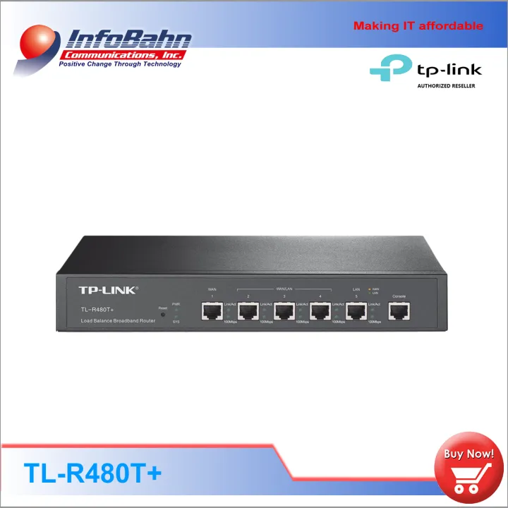 I will be strong Without Control TP-Link Desktop/Rackmount Load Balance Broadband Router (TL-R480T+) TPLink  TP Link I InfoBahn | Lazada PH