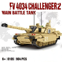 ทหาร Series WW2หลัก Battle Tank Building Blocks M1A2 T-14 ARMATA Heavy Tiger Tank City Army อิฐของเล่นเด็กของขวัญเด็ก