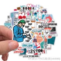 hot【DT】✠℗♝  50PCS Stethoscope Syringe Surgical Gown Doctor Stickers Decal Laptop Car Luggage Fridge Classic Graffiti