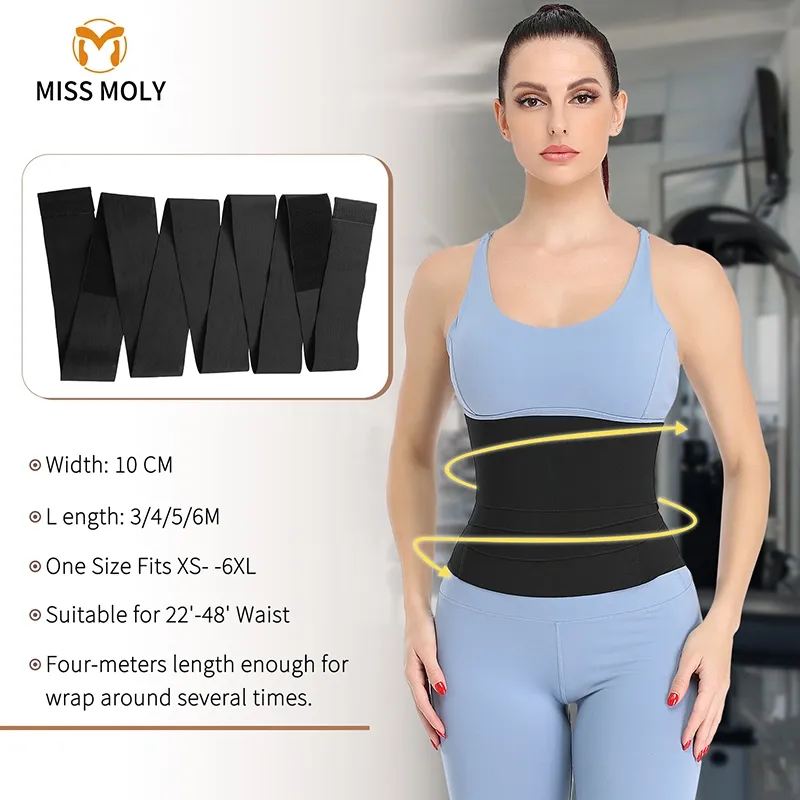 Miss Moly Shaper Waist Trainer Trimmer Latex Rubber Belt Body Shaper  Neoprene Waist Belt Sweat Premium Waist Cincher Fajas - AliExpress