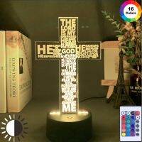 ▤♈ New Jesus 3d Lamp Acrylic Touch Switch Colorful Desk Lamp Visual Gradient Visual Stereo Night Light for Children New Yea