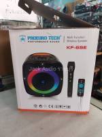 Proeurotech KF-6 SE ตู้ลำโพง บลูทูธ / ตู้ช่วยสอน / ตู้เอนกประสงค์ ขนาดดอกลำโพง 6 นิ้ว  มีไฟ LED ปรับ โหมด แสงได้ พร้อม ไมค์ลอย  แบบ ถือ  1 อัน