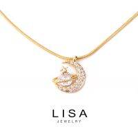 Ddd】 Lisa Jewelry 18K สร้อยทองมูนกาแลคซีดานสร้อยคอพร้อมจี้229n Gratis Ongkir