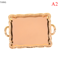 TANG 1:12 dollhouse Miniature Accessories ถาดจำลองแผ่นโลหะขนาดเล็ก