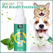 Teeker Pet Thuốc Khử Mùi bằng Miệng Phun Chó mèo Răng hôi miệng Làm Sạch