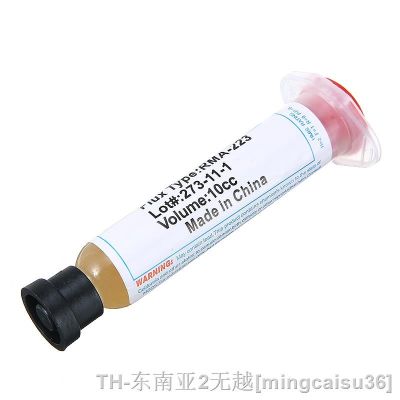 hk❐❆﹍  5pcs New 10cc RMA-223 PCB PGA BGA SMD Syringe Solder Paste Flux Grease Repair Soldering Mayitr 95x35x23mm
