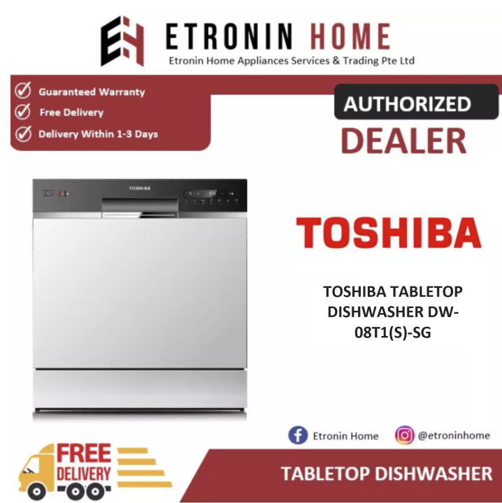 TOSHIBA TABLETOP DISHWASHER DW08T1(S)SG Lazada Singapore