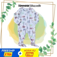Sleepsuit Bộ Body Cho Bé Cotton D.Stores Trai Trắng Động Vật