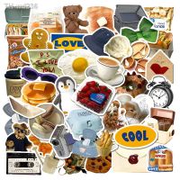 10/30/50pcs Cute Cartoon Stickers Ins Style Kawaii Bear Food Decals For Fridge Laptop Notebook Skateboard Bike Phone Car DIY Toy