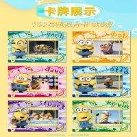 Minions Authorized Fun Collection Cards Platinum GP Character Magnetic Film Sticker Flash Card Game Toys Children Birthday Gifts