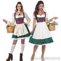 SHUAIYI Carnaval Dirndl เทศกาลอ็อกโทเบอร์เฟสต์ Traje Bávaro Tradicional Frulein Clubs Garçonete คอสเพลย์ ฮาโลวีนชุดแฟนซีปาร์ตี้ Novo