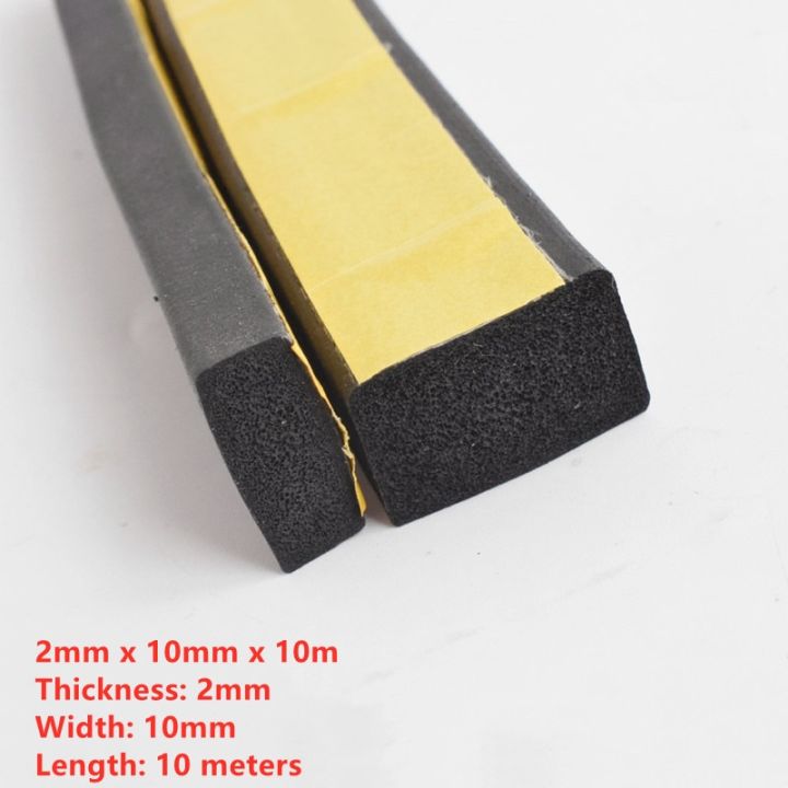 เทปกาวปะเก็น-width10-30mm-หนา2-20มม-ทำจากโฟม-eva-สีดำฟองน้ำเหนียวแน่นได้ในตัวแถบปิดผนึก