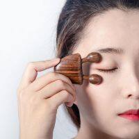 ‘；【。 1Pc Natural Sandalwood Scraping Massage Tools  Eye Neck Massage Acupture Therapy Relaxing Stick Wooden Massager