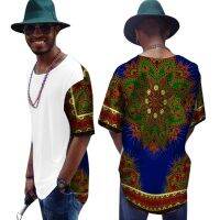 [COD] 2019 summer new African mens t-shirt Daxiji stitching cross-border e-commerce supply