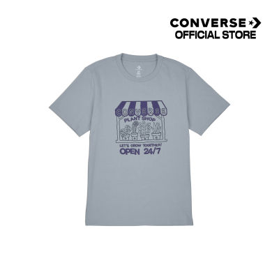 Converse เสื้อยืด TEE คอนเวิร์ส PLANT SHOP GRAPHIC TEE GREY  MEN  (10024762-A03) 1324762CU3GYXX
