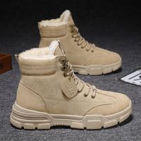 2021Men Winter High Gang Platform Non-slip Keep Warm Snow Boots 2021 Autumn New Male Plus Velvet Thicken Casual Sport Cotton Shoes