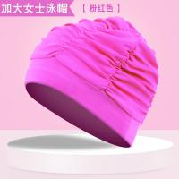 1PC High Elastic Swimming Cap Men Women Fashion Comfortable Solid Flowers Printed Long Hair Sports Swim Pool Hat Nylon Turban Swim Caps