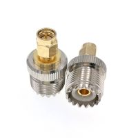 UHF Female SO-239 Jack To SMA Male Plug RF Adapter Connector Electrical Connectors