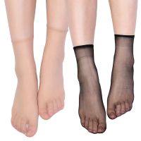 【Free Shipping】ถุงน่องไนลอนสีดำผิวแบบบางโปร่งใสของผู้หญิง KAOS Kaki Pendek Mata Kaki ฤดูร้อน