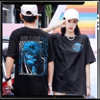 เสื้อยืดโอเวอร์ไซส์สำหรับผู้ชายเสื้อเชิ้ตทรงโคร่งวัฒนธรรมวัยรุ่น®เสื้อยืดอนิเมะฮีโร่เสื้อ Kemeja Hitam สไตล์สตรีทแวร์เสื้อยืดโอเวอร์ไซส์ที่กำลังมาแรง