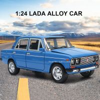 ขนาด1:24ของ LADA โมเดลรถโลหะผสมรถของเล่นหล่อจากเหล็กรถของเล่นและเสียงประกอบสำหรับของขวัญวันเกิดเด็กผู้ชาย Kids Toys คอลเลกชันรถ