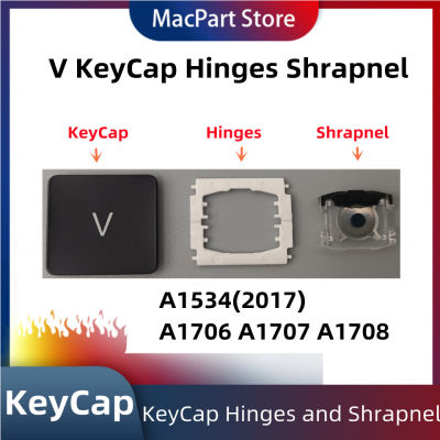บานพับและเศษชิ้นส่วนของ V KeyCap สำหรับเปลี่ยนแต่ละชิ้นใช้ได้กับคีย์บอร์ด MacBook Pro A1534(2017)A1706 A1707 A1708-iewo9238
