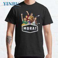 【HOT】Morat เสื้อยืดชายสั้น2023ใหม่ใน YINBU ยี่ห้อ Graphic Tee100%cotton