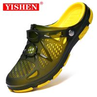 YISHEN Sandal Men Slippers Water Shoes Outdoor Beach Casual Shoes Hollow Out Zapatos De Hombre Summer Flip Flops Men shoe House Slippers