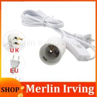 Merlin Irving Shop 1.8M E27 AC Power Cord Cable Lamp Base with ON OFF Switch for Led Grow Light Bulb Socket Desk Lamp Holder 110V 220V