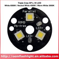 【New-store】 Correct Engineering Service Limited Triple Cree XP-L HI V3สีขาว6500K สีขาว4500K สีวอร์มไวท์3000K ตัวจ่ายกระแสไฟฟ้า LED 20มม./16มม./14.5มม. X 1มม. ฐานทองแดง