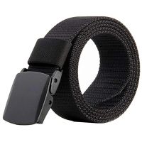 【HOT】 Canvas Breathable Tactical Men Waist With Plastic Buckle