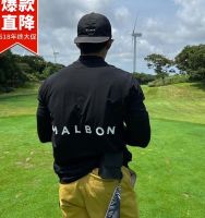 South Korea Purchasing Malbon Summer Ice Silk Quick-Drying Slim High-Necked Mens Loose Sports Golf Short-Sleeved T-Shirt