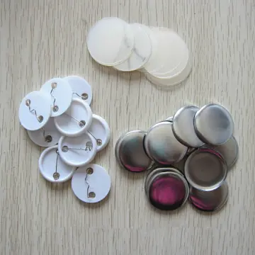 600 Pcs Blank Button Making Supplies 25Mm/1Inch Back Button Pin