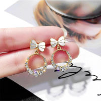 COD เครื่องประดับ Liuchuanbing 1คู่ต่างหูห่วงสไตล์เกาหลีเรียบง่าย Anting Berlian Imitasi แฟชั่นเข้ากับทุกชุดของขวัญสำหรับงานเลี้ยง