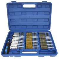 38PCS/Set Industrial Wire Hex Shank Brush Set 1/4 Inch Hex Nylon Stainless Steel Wire Brush 8-19mm Cleaning Brush Kit