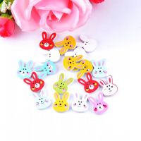 Free Shipping Retail 10Pcs Random Mixed Rabbit Wood Sewing Buttons 2 Holes Pattern Scrapbooking 20x15mm Haberdashery