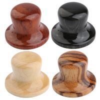 KR-  Wood Knobs Bell Knobs Guitar Bass Top Hat Wood Knobs For Metric Pots Zebra/Maple/Bubinga/Compressed Wood