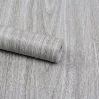 6M Gray Wood Grain Wallpaper Furniture Renovation Waterproof Sticker Pvc Self Adhesive Removable Wallpaper for Living Room