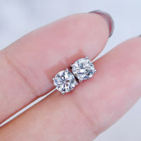 Diamond Earrings ต่างหูเพชร 0.50 กะรัต น้ำ100 ความสะอาดระดับ SI1 ตัวเรือนเป็นทองขาว18k (certified by GIA)