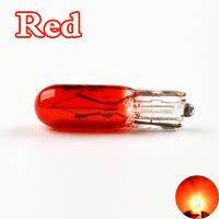 Car Halogen Bulb 286 T5 W1.2W Red Color Glass 12V1.2W W2x4.6d C2V Filament Car Lamp Lights (1 Piece)