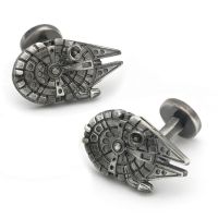 【hot】 Mens Star Movie Airship Material Gunblack Color Cuff Links Man