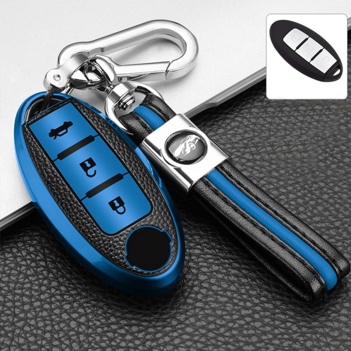 keychain-tpu-leather-car-key-cover-case-for-infiniti-for-nissan-qashqai-kicks-tiida-pathfinder-murano-note-juke-x-trail-xtrail