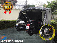 เต็นท์จอดรถมอเตอร์ไซค์ โรงจอดรถสำเร็จรูป CARSBRELLA รุ่น SCOOT TWIN สำหรับจอดรถมอเตอร์ไซค์ขนาดเล็ก(จอดได้2คัน)