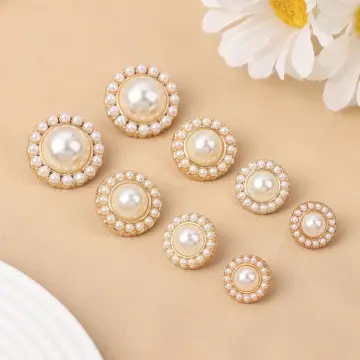 Handmade Decoration Button Sewing Accessories Shirt Buttons Metal Pearl  Buttons