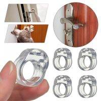 10pcs Silicone PVC Buffer Door Stoper Door Handle Anti-collision Covers Ring Wall Furniture Protective Safety Shockproof Pad Decorative Door Stops